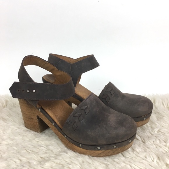 Free People Shoes - Free People wood heel clog sandal